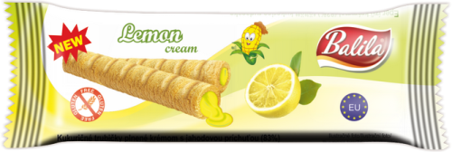 RURKI KUKURYDZIANE Z KREMEM O SMAKU CYTRYNOWYM BEZGLUTENOWE 18 g - BALILA