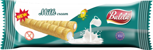 RURKI KUKURYDZIANE Z KREMEM MLECZNYM BEZGLUTENOWE 18 g - BALILA