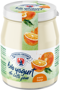 JOGURT POMARAŃCZOWY Z MLEKA SIENNEGO BEZGLUTENOWY BIO 150 g (SŁOIK) - STERZING-VIPITENO