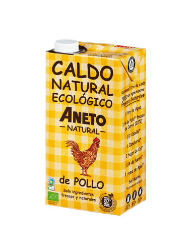 BULION Z KURCZAKA W PŁYNIE BEZGLUTENOWY BIO 1 L - ANETO NATURAL