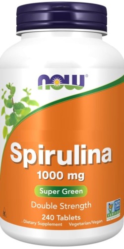 NOW FOODS Spirulina 1000 mg (240 tabl.)