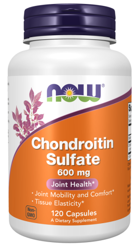 NOW FOODS Chondroitin Sulfate - Siarczan Chondroityny 600 mg (120 kaps.)