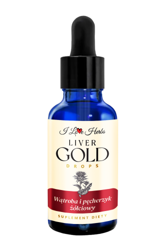I LOVE HERRBS - LIVER Gold Drops WĄTROBA I PĘCHERZYK ŻÓŁCIOWY (50 ml)