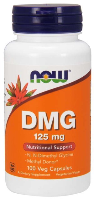 DMG N, N-dimethylglycine Pangaminezuur Vitamine B15 B-15 N, N-Dimethylglycine 125 mg 100 capsules NOW FOODS