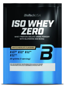BioTech USA Iso Whey 25g bez laktozy o smaku białej czekolady