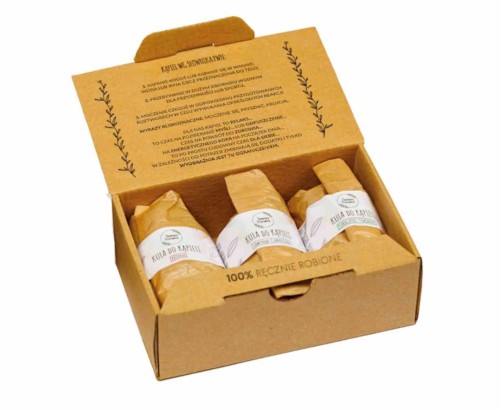 Słomiana Pracownia box 3 kule do kąpieli