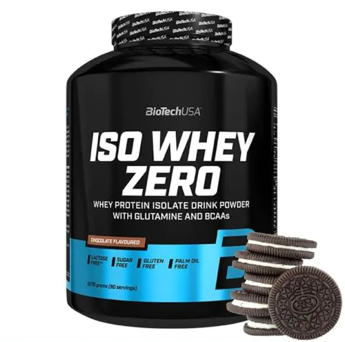 BioTech USA Iso Whey 2270g bez laktozy o smaku ciasteczkowym