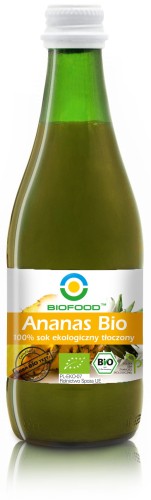 SOK ANANASOWY BIO 300 ml - BIO FOOD