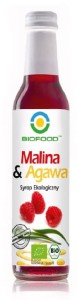 SYROP MALINA Z AGAWĄ BIO 250 ml - BIO FOOD