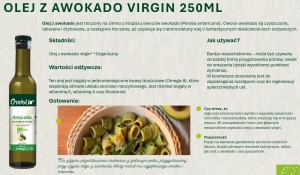 Olej z awokado BIO 250 ml
