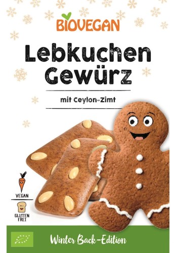 Przyprawa do piernika z cynamonem cejlońskim bezglutenowa BIO 15 g - Bio Vegan
