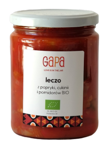 LECZO Z POMIDORÓW, PAPRYKI I CUKINII BIO 450 g - GAPA
