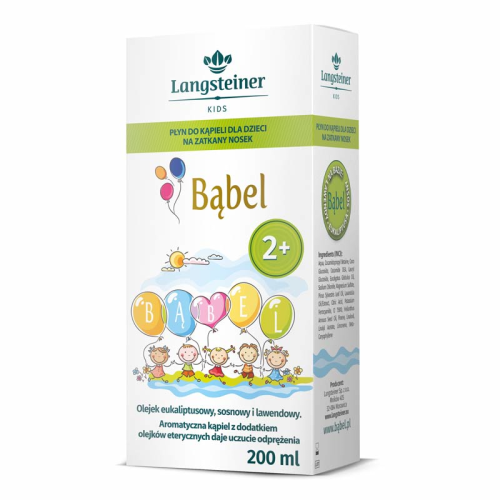 Bąbel - płyn do kąpieli dla dzieci na zatkany nosek 200ml LANGSTEINER
