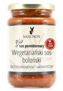 SOS BOLOŃSKI WEGAŃSKI BEZGLUTENOWY BIO 330 ml - SANCHON