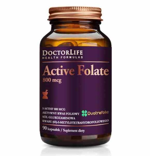 Doctor Life Active Folate Quatrefolic 5-MTHF 90 kapsułek
