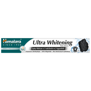 HIMALAYA Gum Expert Ultra Whitening ziołowa pasta do zębów z węglem aktywnym (75 ml)