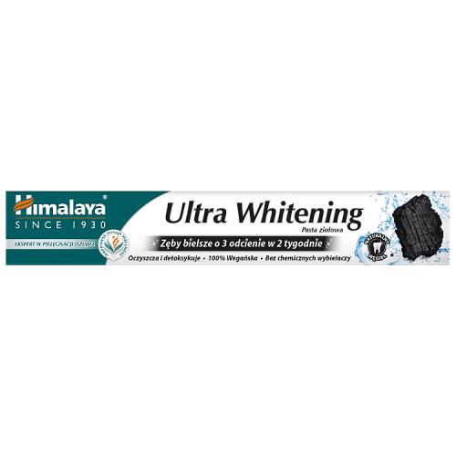 HIMALAYA Gum Expert Ultra Whitening ziołowa pasta do zębów z węglem aktywnym (75 ml)
