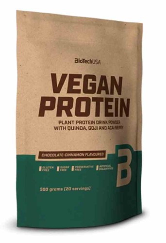 BioTech USA Vegan Protein 500g o smaku vanilia cookies