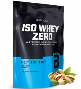 BioTech USA Iso Whey 500g bez laktozy o smaku pistacjowym