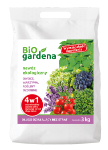 NAWÓZ DO OWOCÓW, WARZYW, ROŚLIN OZDOBNYCH 4w1 ECO 3 kg - BIOGARDENA