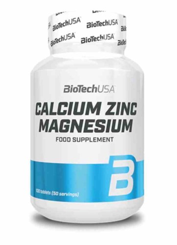 BioTech USA Ca-Zn-Mg 100 tabletek