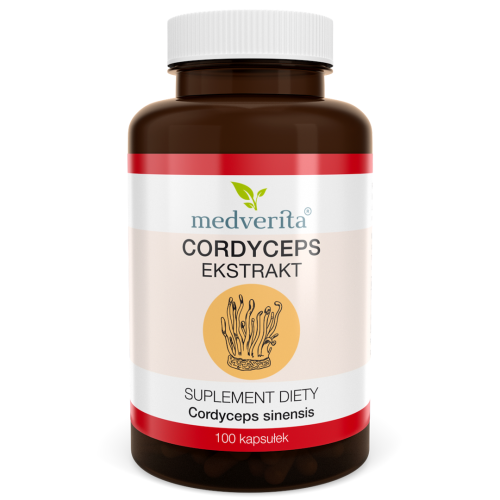 Medverita Cordyceps 500 mg Maczużnik chiński 100 kapsułek
