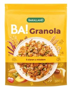 Bakalland BA! Granola 5 ziaren z miodem 300 g