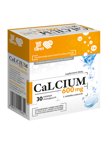 WegaFarm Calcium 600 30 tabletek