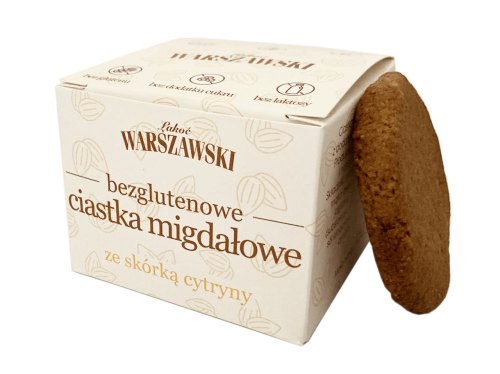 ŁAKOĆ WARSZAWSKI - Ciastka migdałowe ze skórką cytryny bezglutenowe 150g