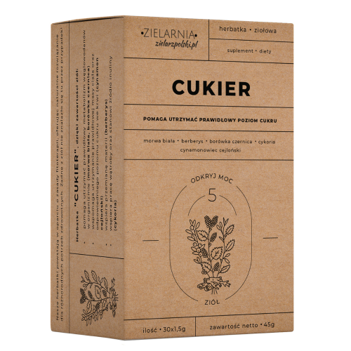 CUKIER Fix 30x1,5g - polecana przy cukrzycy ZIELARZPOLSKI.PL