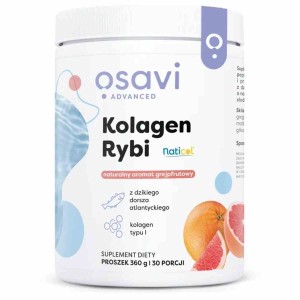 Osavi Kolagen Rybi NatiCol z Dzikiego Dorsza 360 g o smaku grejpfrutowym