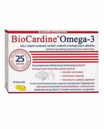 BioCardine® Omega-3 olej z mięśni sardynek sardeli i makreli 60 kapsułek