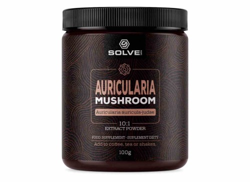 SolveLabs Auricularia (Uszak bzowy) 10:1 Mushroom Powder 100g