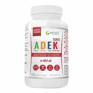 Wish ADEK Forte w Oleju MCT 120 kapsułek miękkich