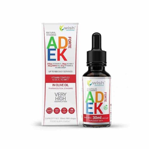 Wish Naturalna Witamina ADEK Forte w kroplach 30ml