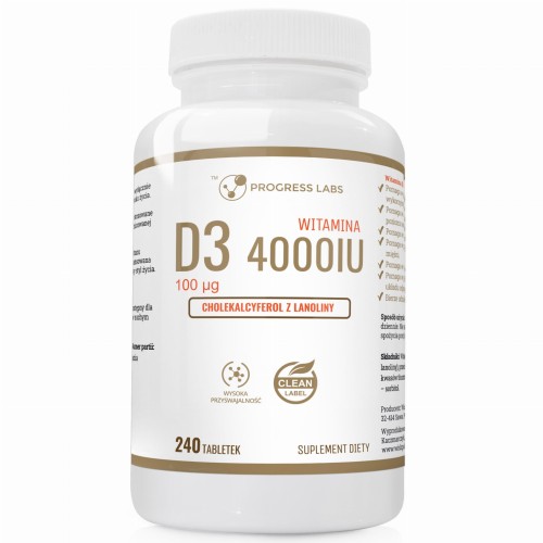 Progress Labs Witamina D3 4000IU 240 tabletek