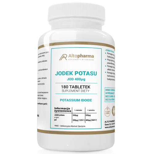 Altopharma Jodek Potasu 400 µg Vege 180 tabletek