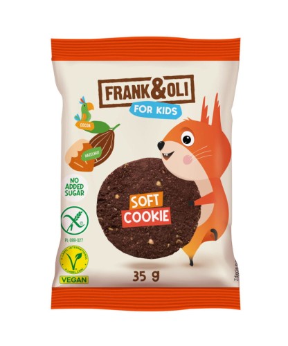 Frank&Oli For Kids Ciasteczko z Pastą z Orzechów Laskowych+ Kakao 35g