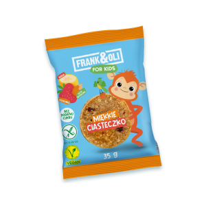 Frank&Oli For Kids Ciasteczko z Pastą Migdałową+Banan+Truskawka 35g
