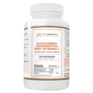 Altopharma Glukozamina Chondroityna MSM Witamina C 120 kapsułek