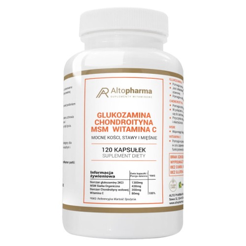 Altopharma Glukozamina Chondroityna MSM Witamina C 120 kapsułek