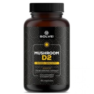 SolveLabs Witamina D2 MUSHROOM D2 Shiitake 2000IU 60 kapsułek