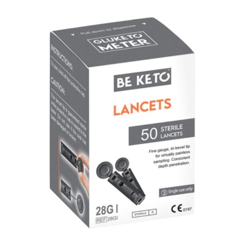 BeKeto GluKeto Meter sterylne lancety 50 sztuk