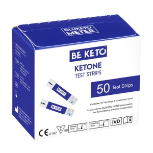 BeKeto GluKeto Meter testy paskowe ketony 50 sztuk
