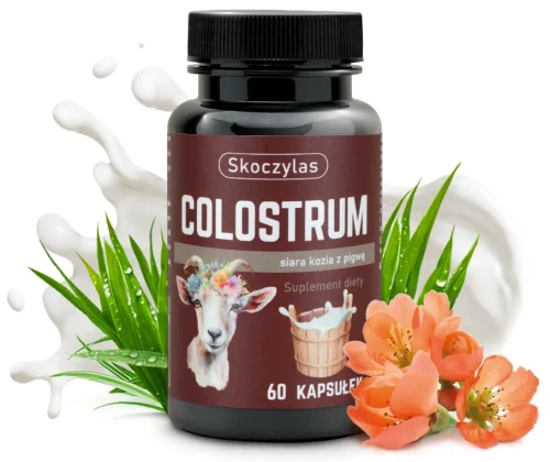 Skoczylas Colostrum siara kozia z pigwą 60 kapsułek