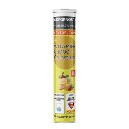 Colostrum Witamina C 1000 Duo z Colostrum tabletki musujące 20 tabletek