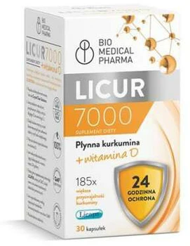 Bio Medical Pharma Licur7000 + Witamina D 60 kapsułek