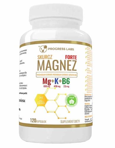 Progress Labs Mg+K+Vit B6 Forte 120 kapsułek