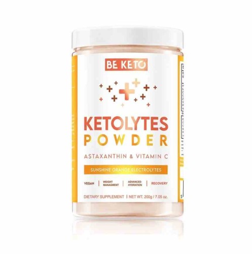 BeKeto Elektrolity Ketolytes w Proszku - Słoneczna Pomarańcza 200g