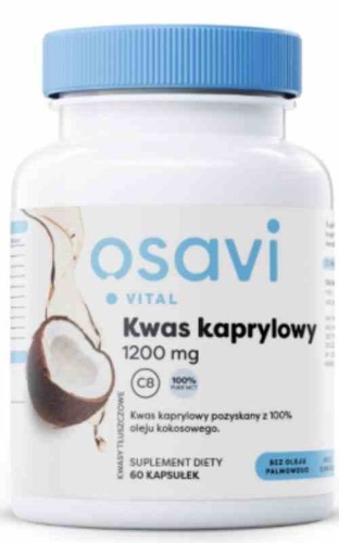 Osavi Kwas Kaprylowy 1200 mg 60 kapsułek miękkich